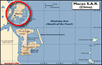 Map of Macao